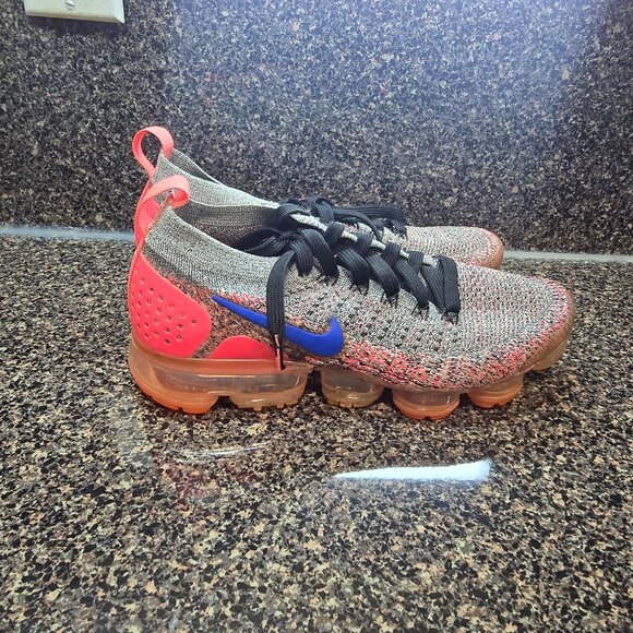 Nike Air VaporMax 2 Flyknit Shoes Womens 8 Sneakers Ultramarine Pink 942843-104 - Picture 11 of 12